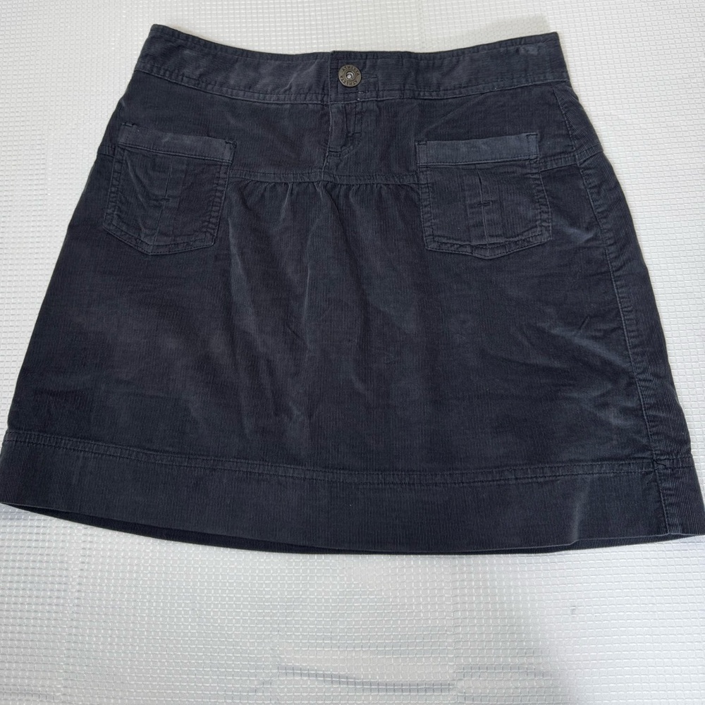 ATHLETA Black Corduroy Mini Skirt Women's Size 2